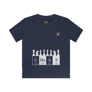 Discover the Elements of Chess: Periodic Table Kids Tee!
